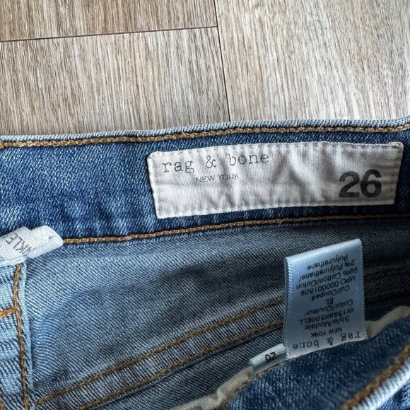 Rag & Bone High Rise Skinny Ankle Jeans Size 26 - Picture 3 of 5